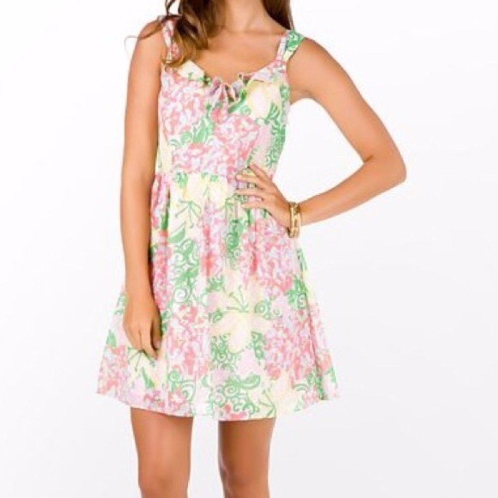 Lilly Pulitzer Mariposa Flower Print Dress